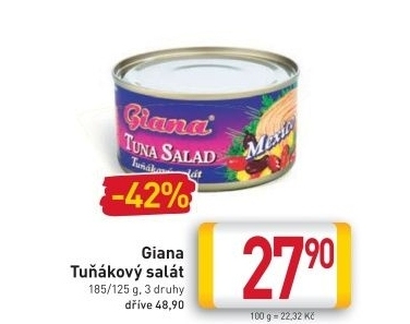 Salát s tuňákem Giana