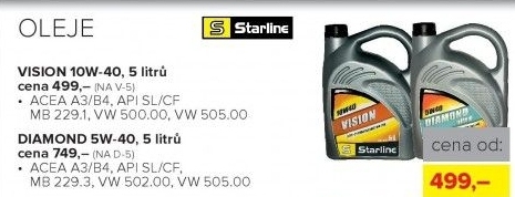 Motorový olej Starline 5W-40, 5 l