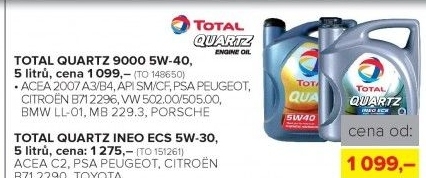 Motorový olej Total 5W-40, 5 l