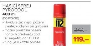 Hasicí sprej Pyrocool, 400 ml