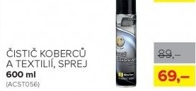 Čistič koberců a textilií Starline, sprej 600 ml