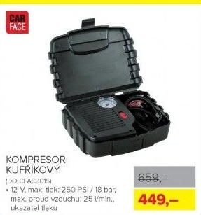 Kompresor kufříkový CarFace