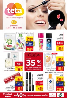 akční leták Teta drogerie 12.5.2016-21.5.2016