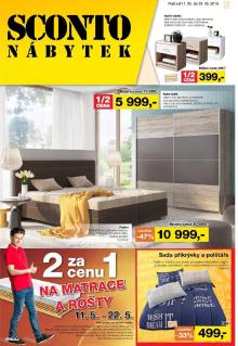 akční leták Sconto nábytek 11.5.2016-31.5.2016