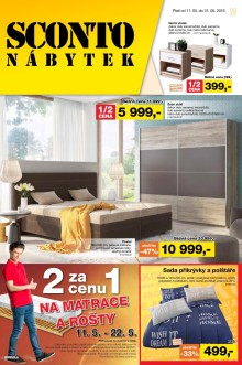 akční leták Sconto nábytek 11.5.2016-31.5.2016