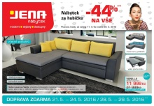 akční leták Jena nábytek 11.5.2016-29.5.2016