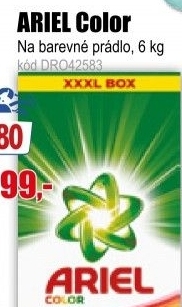 Prací prášek ARIEL Color 80PD/6kg