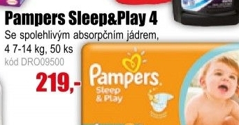 Plenky Pampers Sleep&Play 4 7-14kg 50ks