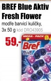 WC BREF BlueAktiv Fresh Flower 3x50g kuličky