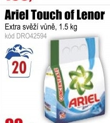 Ariel Touch of Lenor 20PD/1,5kg