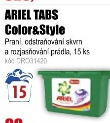 Ariel 3in1 PODS Color gelové kapsle 15 kusů