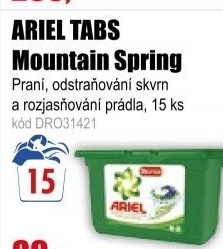 Ariel 3in1 PODS Mountain Spring gelové kapsle 15 kusů