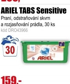 Ariel 3in1 PODS Sensitive gelové kapsle 30 kusů