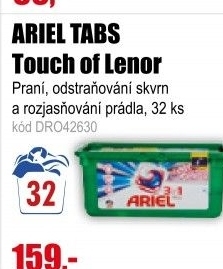Ariel 3in1 PODS Touch of Lenor gelové kapsle 32 kusů