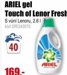 ARIEL gel 2,6l/40PD Touch of Lenor