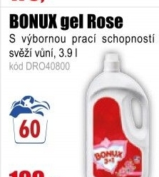 BONUX gel 3,9l/60PD Rose