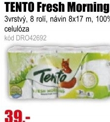 Toaletní papír TENTO Fresh Morning 3 vrstvý 8 rolí, 136 m