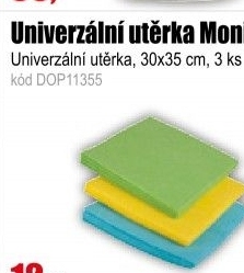 Utěrka univerzální 3ks Moni 35x35 cm