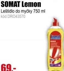 SOMAT oplachovací prostředek 750ml Lemon&Lime