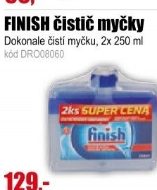 FINISH čistič myčky 2x250ml
