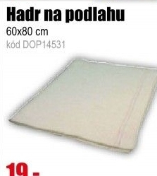 Hadr na podlahu bílý nebalený velký 60x80cm