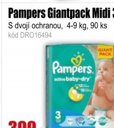 Plenky Pampers Giantpack Midi 3 90ks 4-9kg