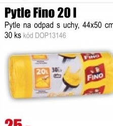 Pytle na odpad Fino 20l 30 ks barevné žluté s uchy