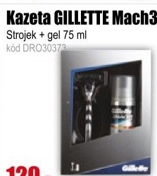 Kazeta GILLETTE Mach3 /strojek + gel 75ml/