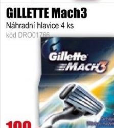 GILLETTE Mach3 hlavice 4ks