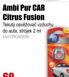 Ambi Pur CAR Citrus Fusion 2ml strojek