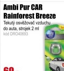 Ambi Pur CAR Rainforest Breeze 2ml strojek