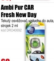 Ambi Pur CAR Fresh New Day 2ml strojek