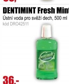 Voda ústní DENTIMINT Fresh Mint 500ml