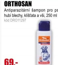 Šampon pro psy ORTHOSAN V 250ml antiparazitní