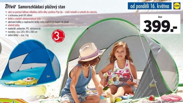 Plážový stan Crivit