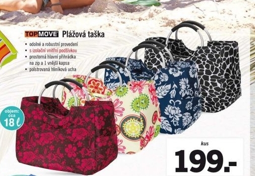 Plážová taška Topmove - Lidl akcniletaky.com