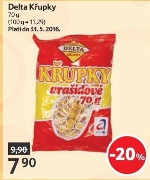 Křupky arašídové Delta