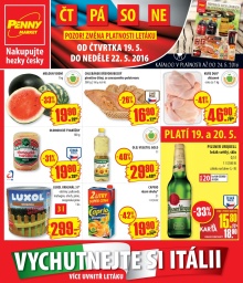 akční leták Penny Market 19.5.2016-22.5.2016