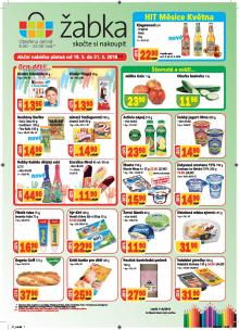 akční leták Žabka 18.5.2016-31.5.2016