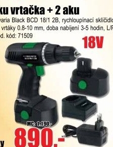 Vrtačka aku Einhell Bavaria Black BCD 18/1 2B