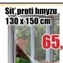 Síť proti hmyzu 130x150 cm Extol