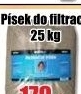 Písek do filtrace bazénů 0,6 - 1,25 mm 25kg