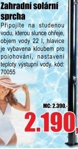 Sprcha solární UNO 20