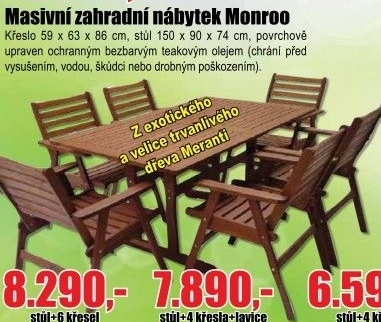 Nábytek zahradní set Monroe 4
