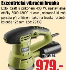 Bruska vibrační Extol Craft excenrická 407202