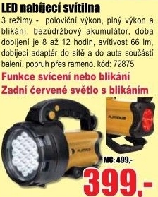 Svítilna nabíjecí LED Platinium LS19