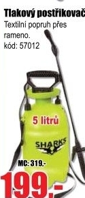 Postřikovač tlakový 5l Sharks SHK277