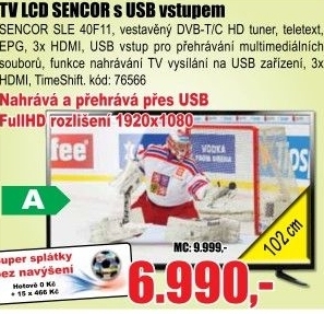 BTV LCD SENCOR SLE 40F11