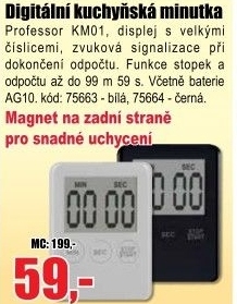 Kuchyňská minutka Professor KM01 bílá