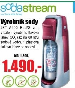 SODASTREAM výrobník sody JET Red/Silver